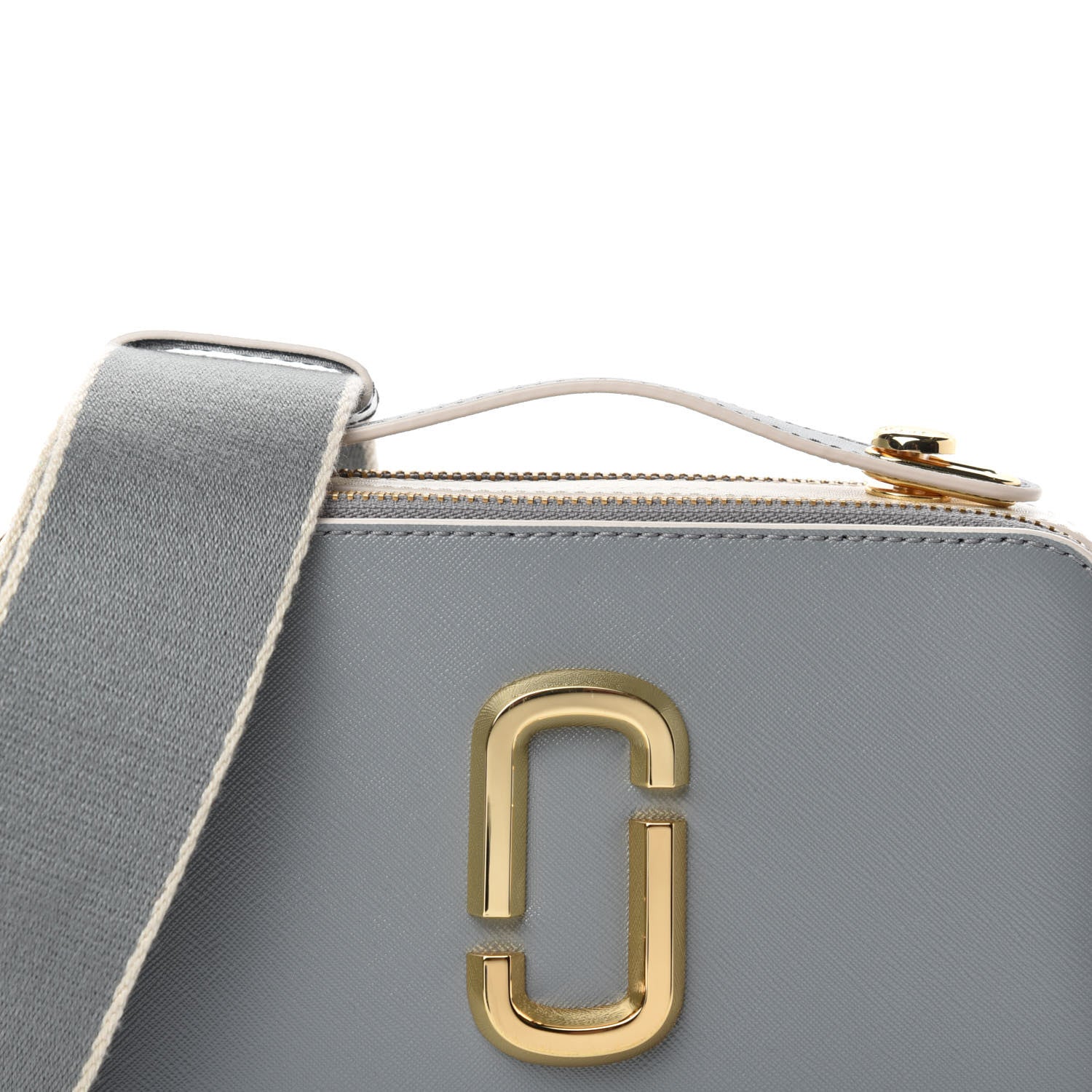 Marc Jacobs Saffiano Small Snapshot Camera Bag Rock Grey 9 of 9