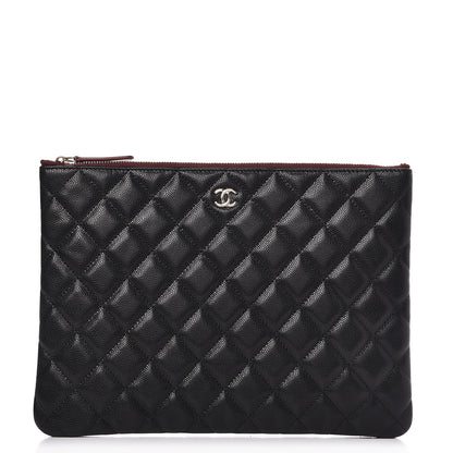 Chanel Caviar Quilted Medium Cosmetic Case Black 1 of 8