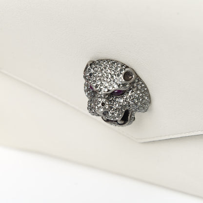 Gucci Calfskin Diagonal GG Medium Thiara Double Envelope Shoulder Bag Black White 12 of 12