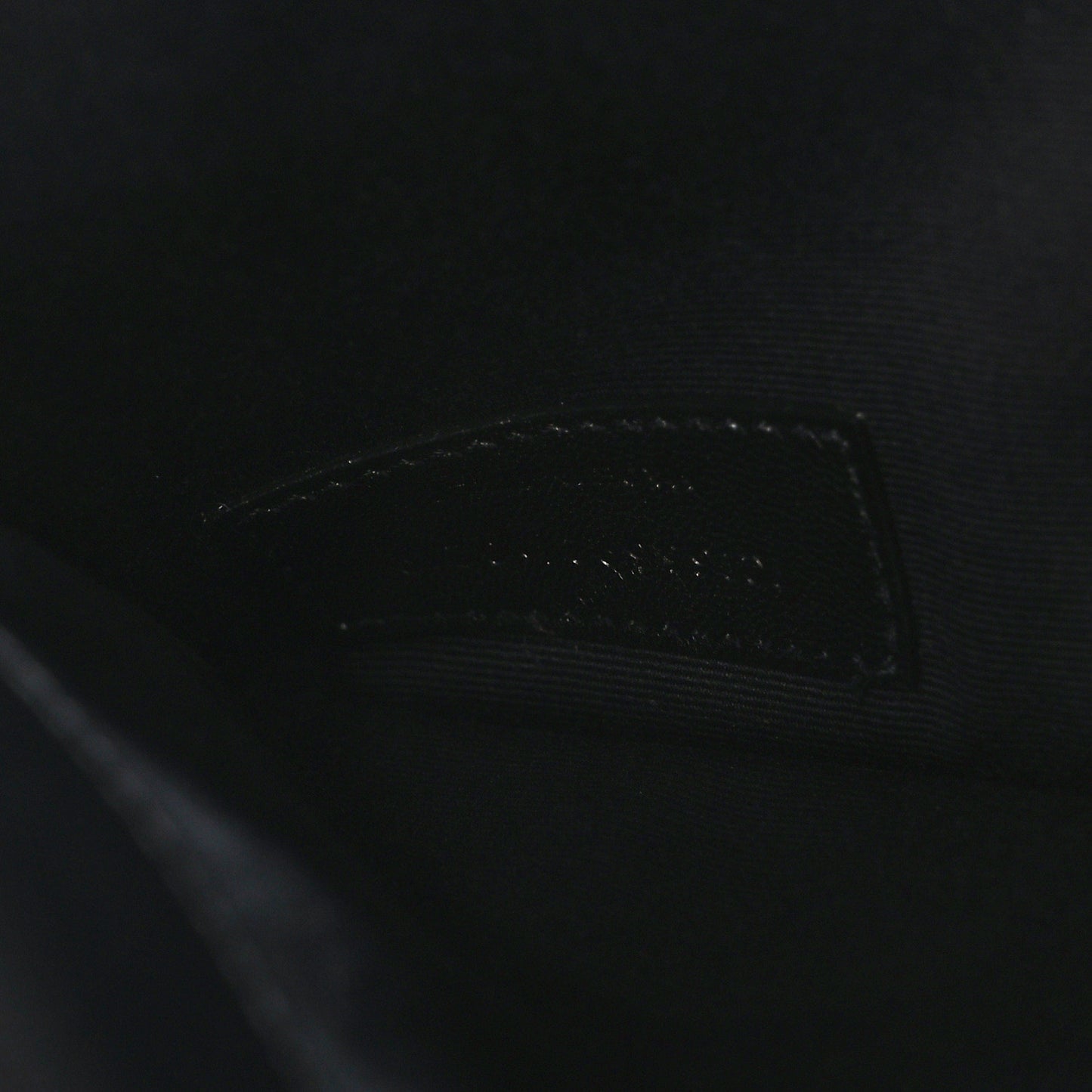 Calfskin Matelasse Chevron Monogram Uptown Clutch Black