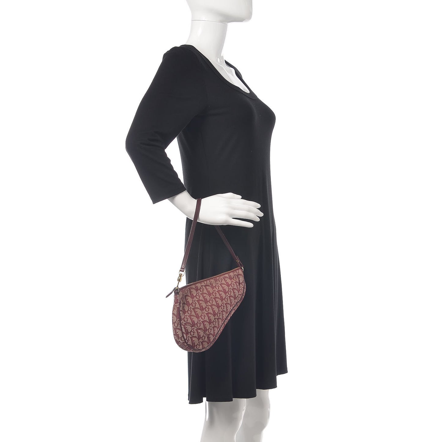 Monogram Mini Saddle Pochette Burgundy