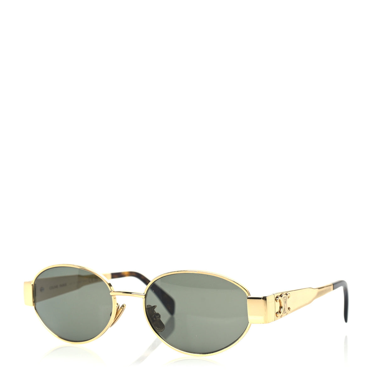 Metal Triomphe 01 Sunglasses CL40235U Gold Green