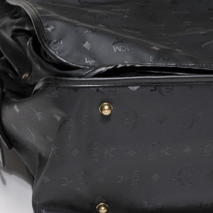 MCM Monogram Coated Canvas Garment Bag Black 16 of 19