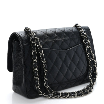 Chanel Caviar Quilted Medium Double Flap Black 3 of 9