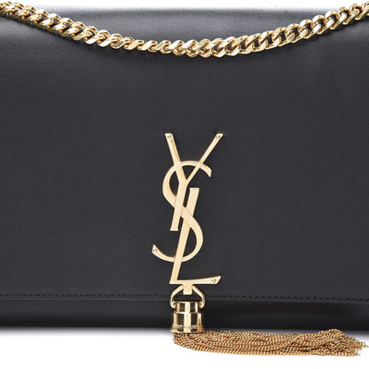 Saint Laurent Smooth Calfskin Medium Classic Monogram Kate Tassel Satchel Black 11 of 11