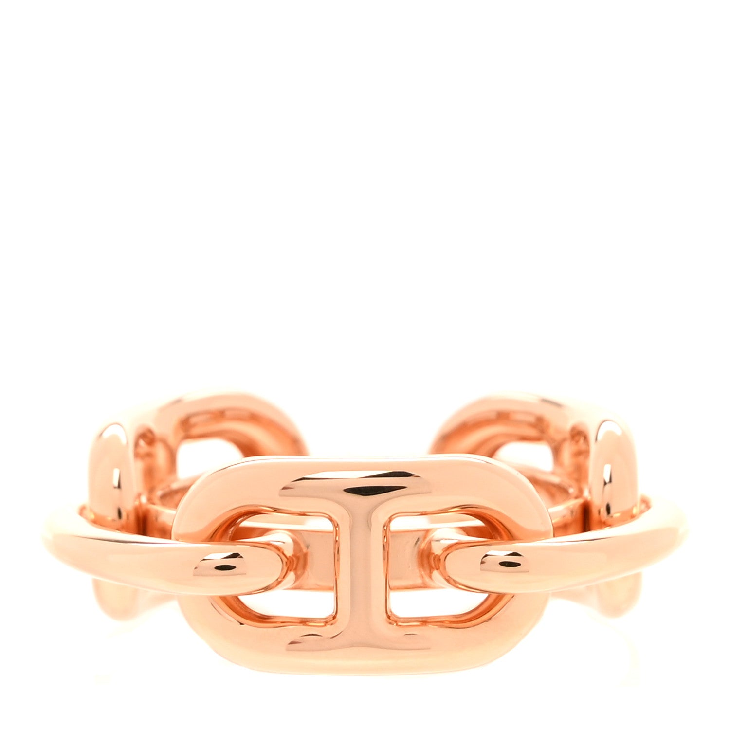 Hermes Plated Brass Regate Scarf Ring Plaque Or Rose Plaque Or Rose 3 of 6