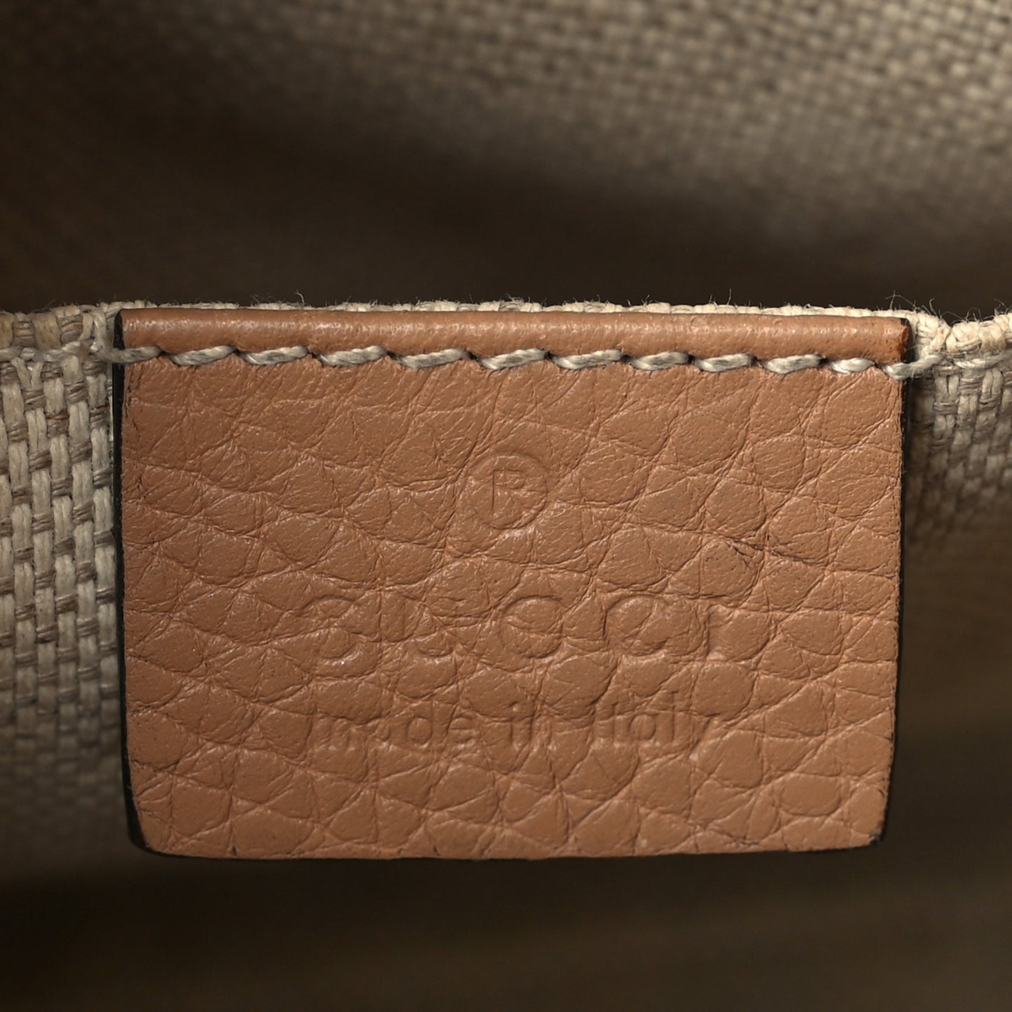 Pebbled Calfskin Small Soho Disco Bag Rose Beige
