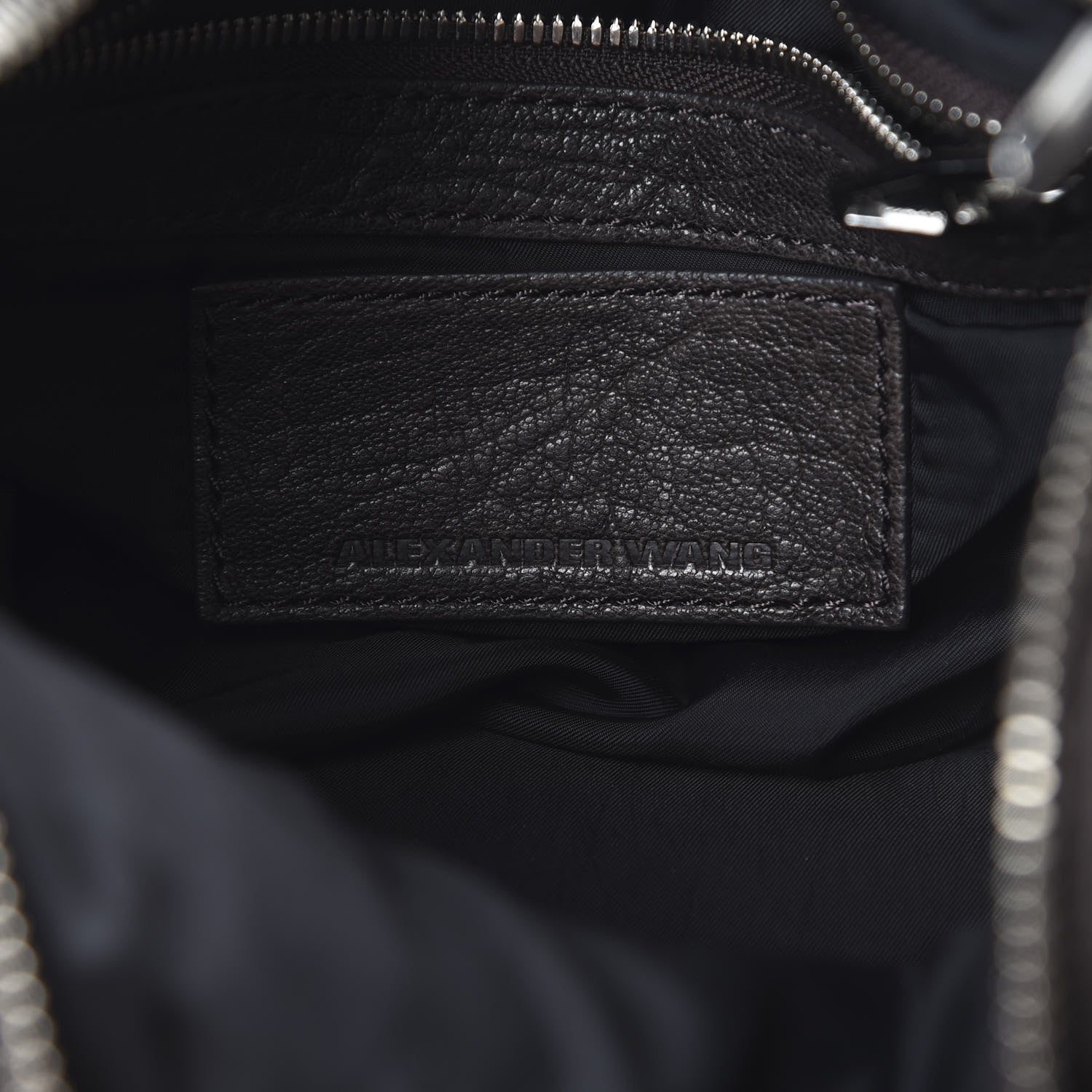 Alexander Wang Pebbled Lambskin Rocco Brown Rhodium Hardware 5 of 9