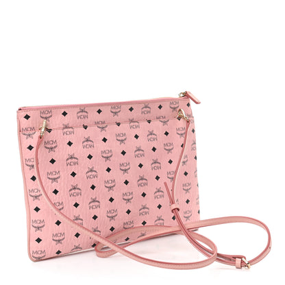 MCM Visetos Medium Crossbody Pouch Soft Pink 3 of 10