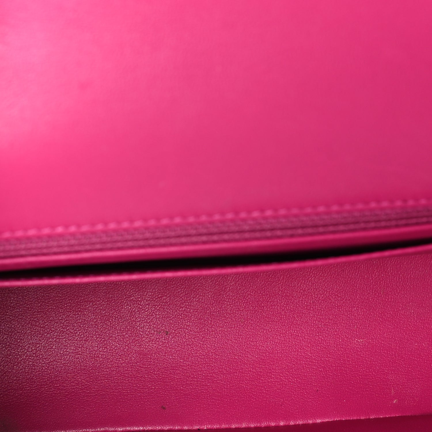 Chanel Lambskin Quilted Mini Rectangular Flap Dark Pink 4 of 7