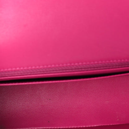 Chanel Lambskin Quilted Mini Rectangular Flap Dark Pink 4 of 7