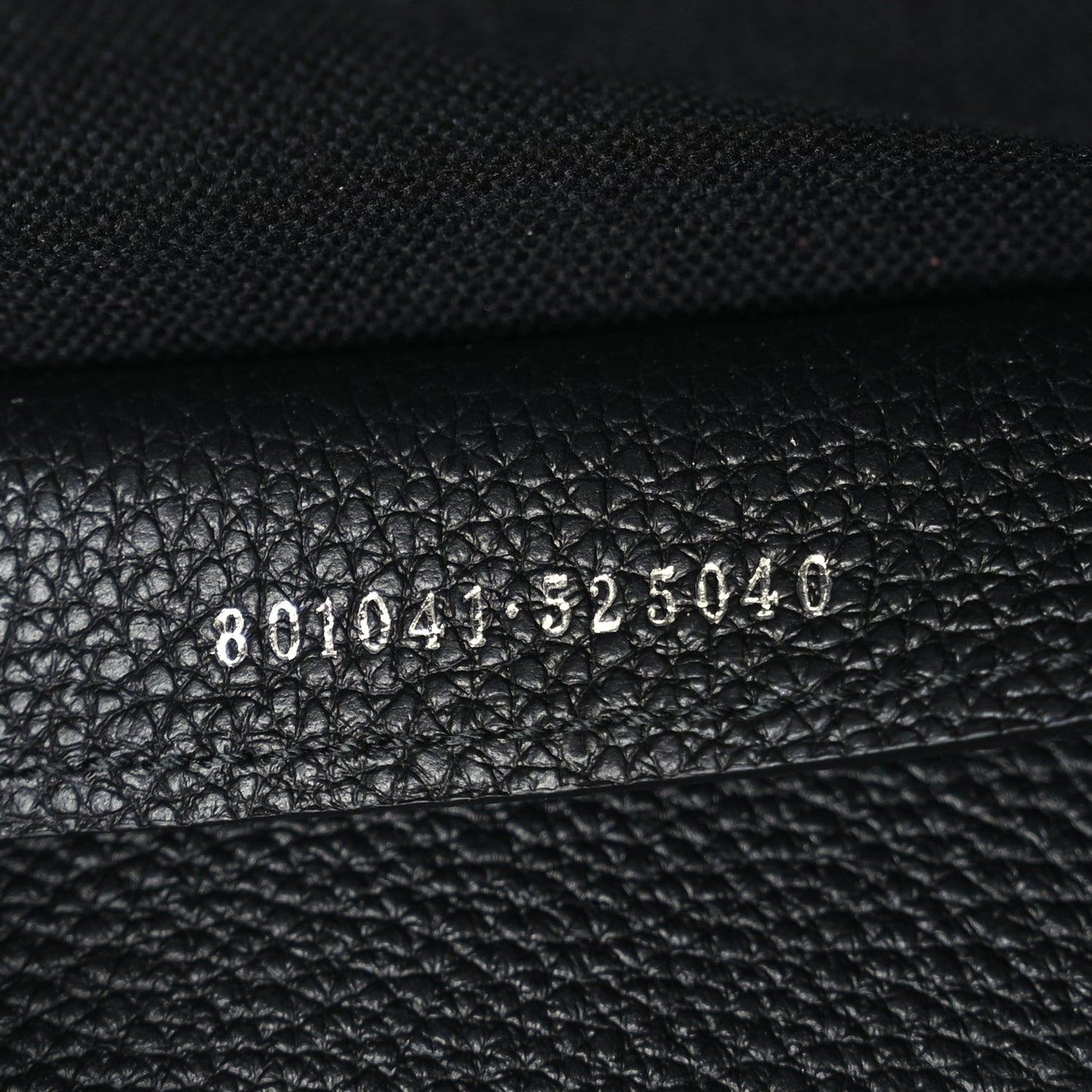 Grained Calfskin Large B Shoulder Bag Black