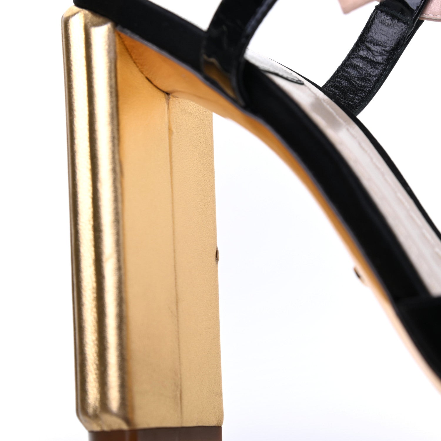 Christian Dior Satin Crystal Embellished Ankle Strap Sandals 39.5 Black 14 of 21