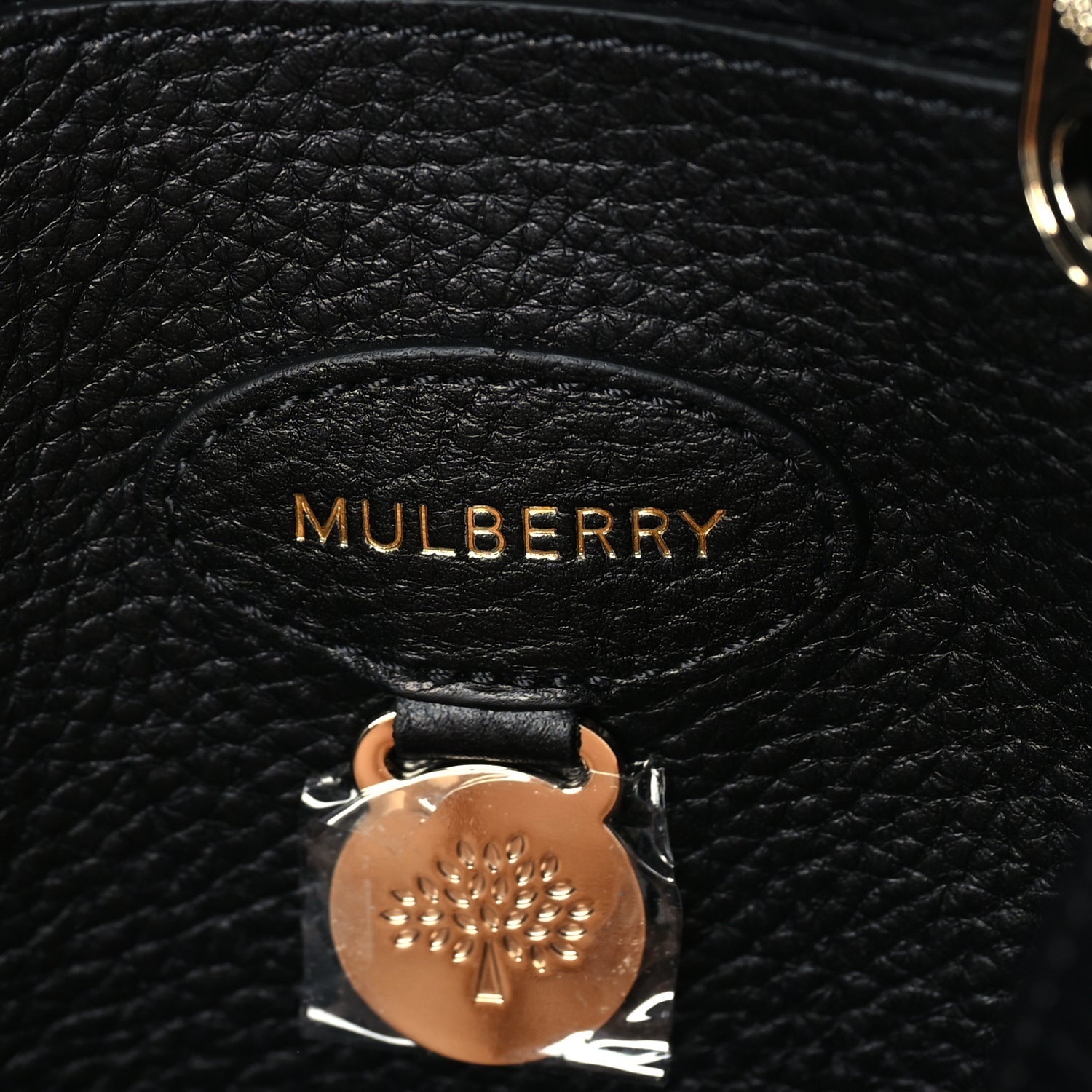 Mulberry Small Classic Grain Bayswater Black 5 of 8