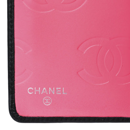 Chanel Calfskin Quilted Cambon Yen Wallet Black 6 of 7