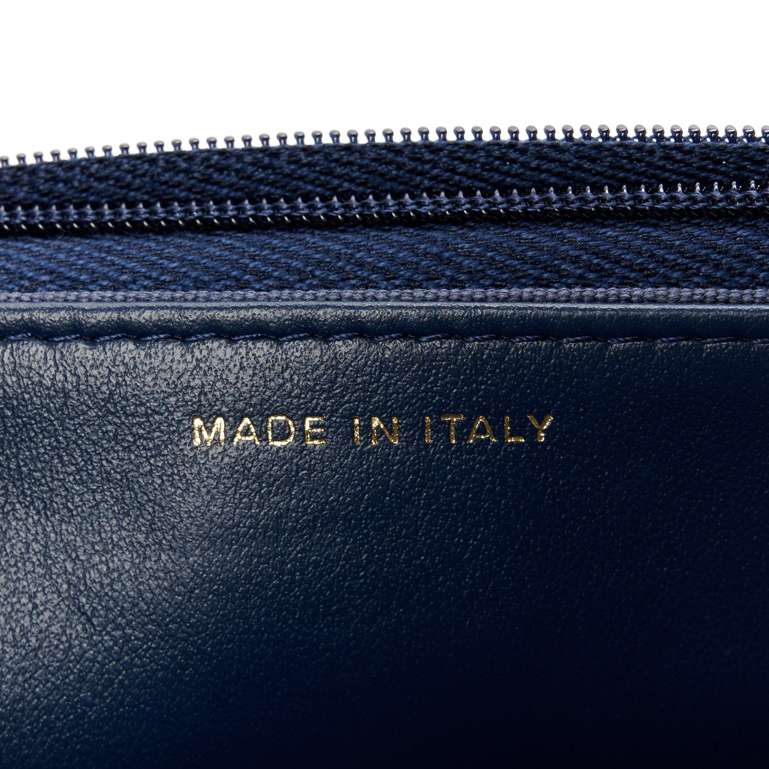 Chanel Denim Printed Wallet On Chain WOC Dark Blue 7 of 11