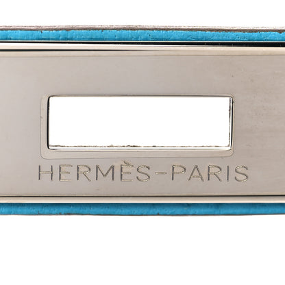 Hermes Chevre Horseshoe Birkin 30 Parme Bleu Aztec 32 of 35