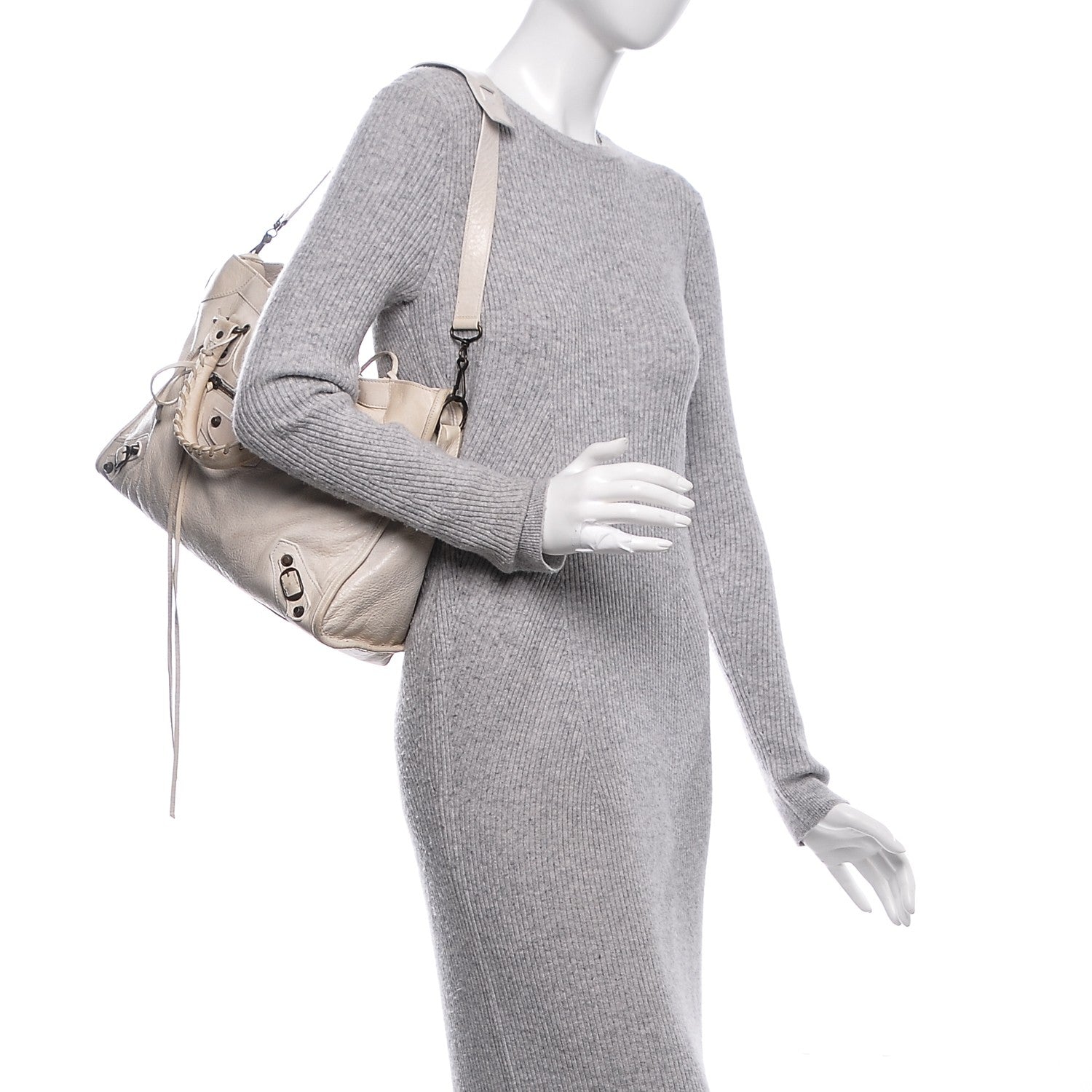 Balenciaga Chevre Classic Hardware City White 2 of 7