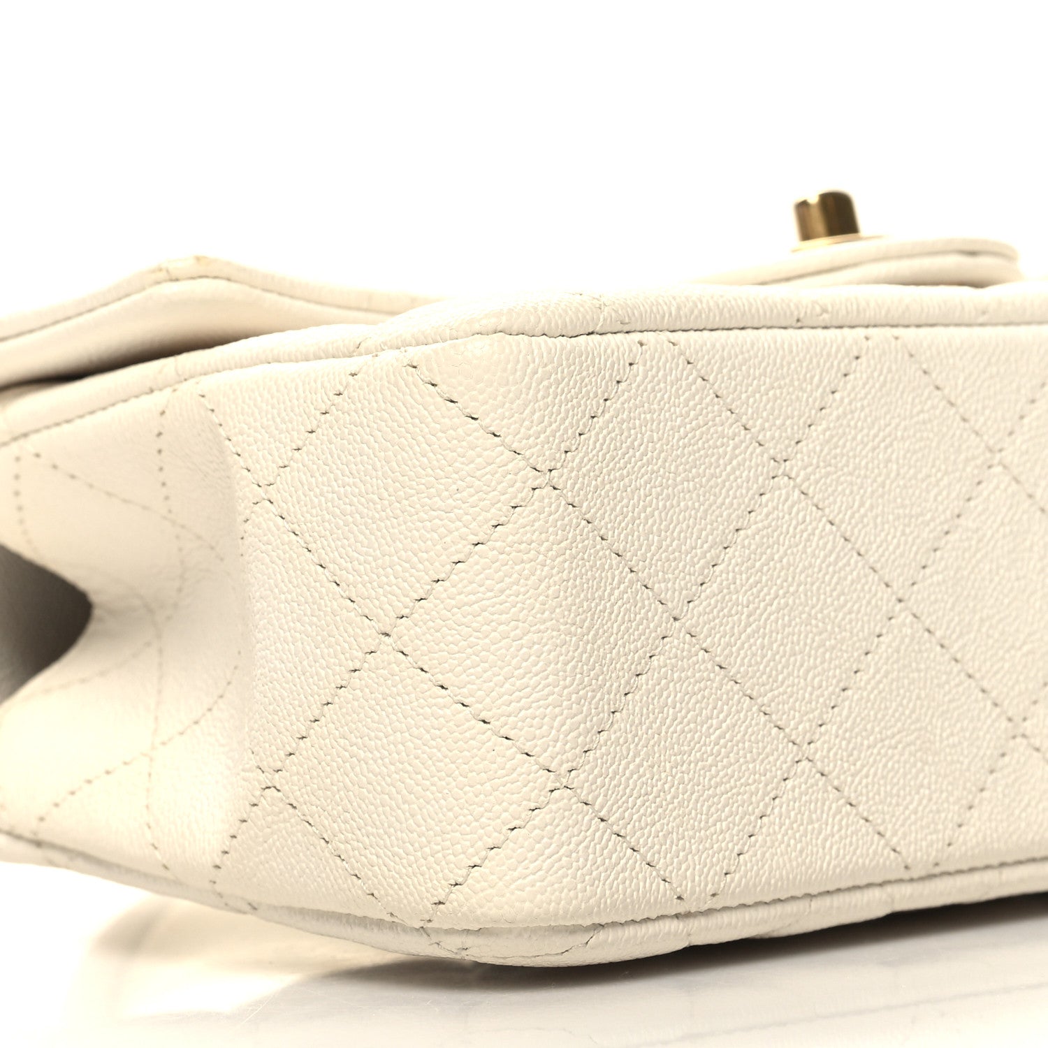 Chanel Caviar Quilted Mini Top Handle Rectangular Flap White 9 of 11