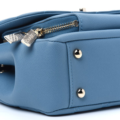 Chanel Caviar Quilted Medium Business Affinity Flap Blue 12 of 15