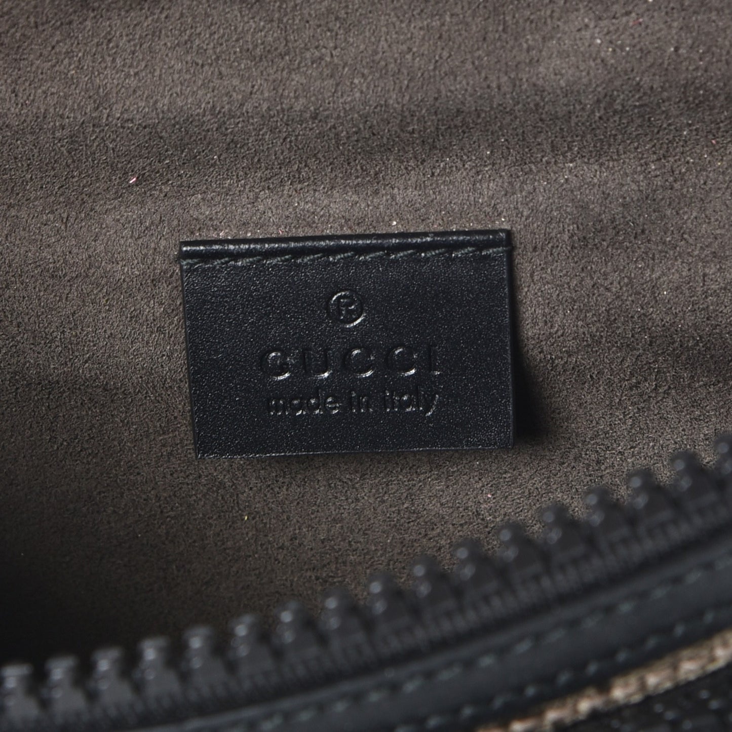 GG Supreme Monogram Belt Bag Black