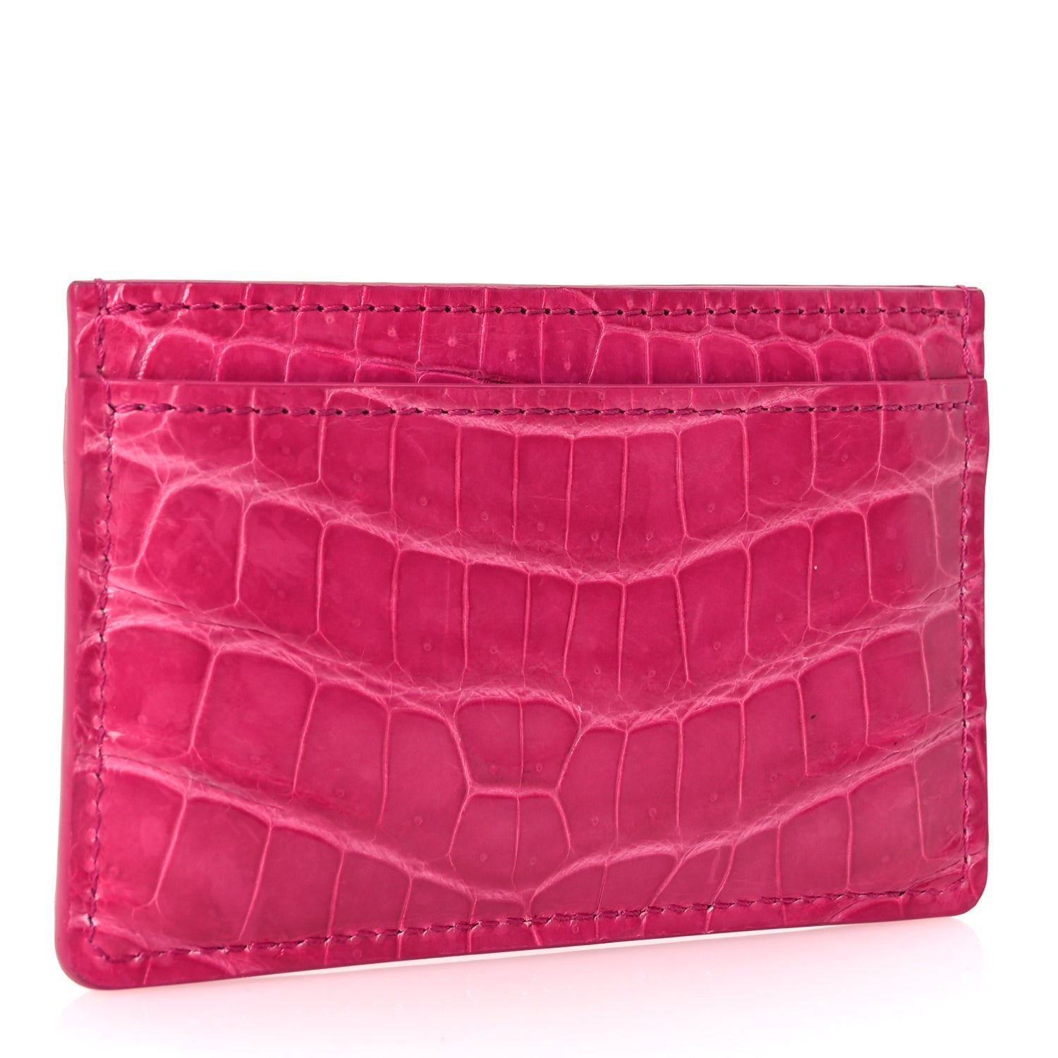 Louis Vuitton Crocodile Card Holder Fuchsia 3 of 7