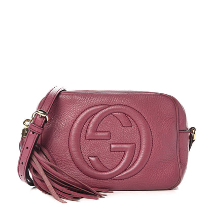 Gucci Pebbled Calfskin Small Soho Disco Bag Peonia Flower 1 of 16