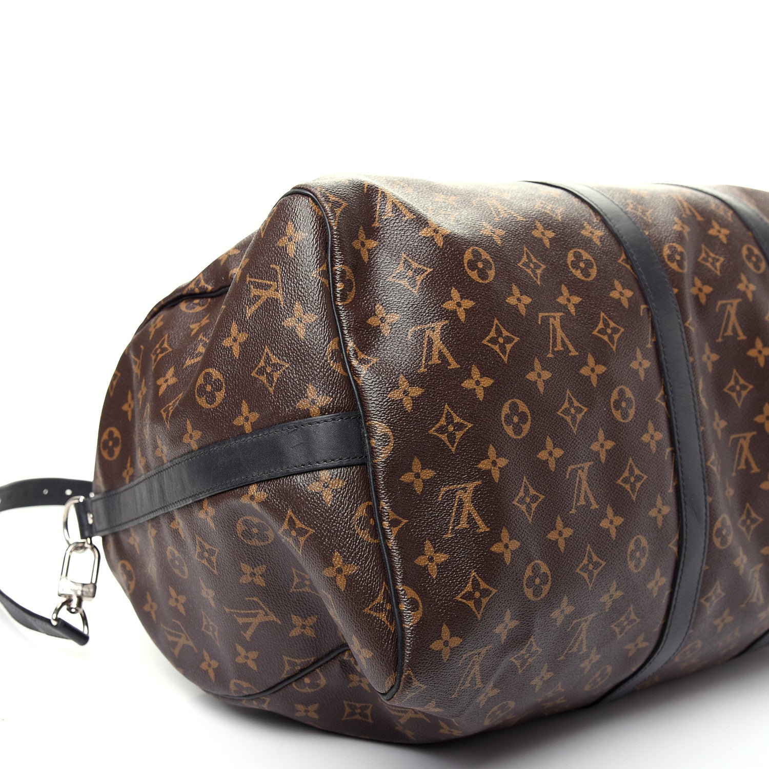 Louis Vuitton Monogram Macassar Keepall Bandouliere 55 7 of 15