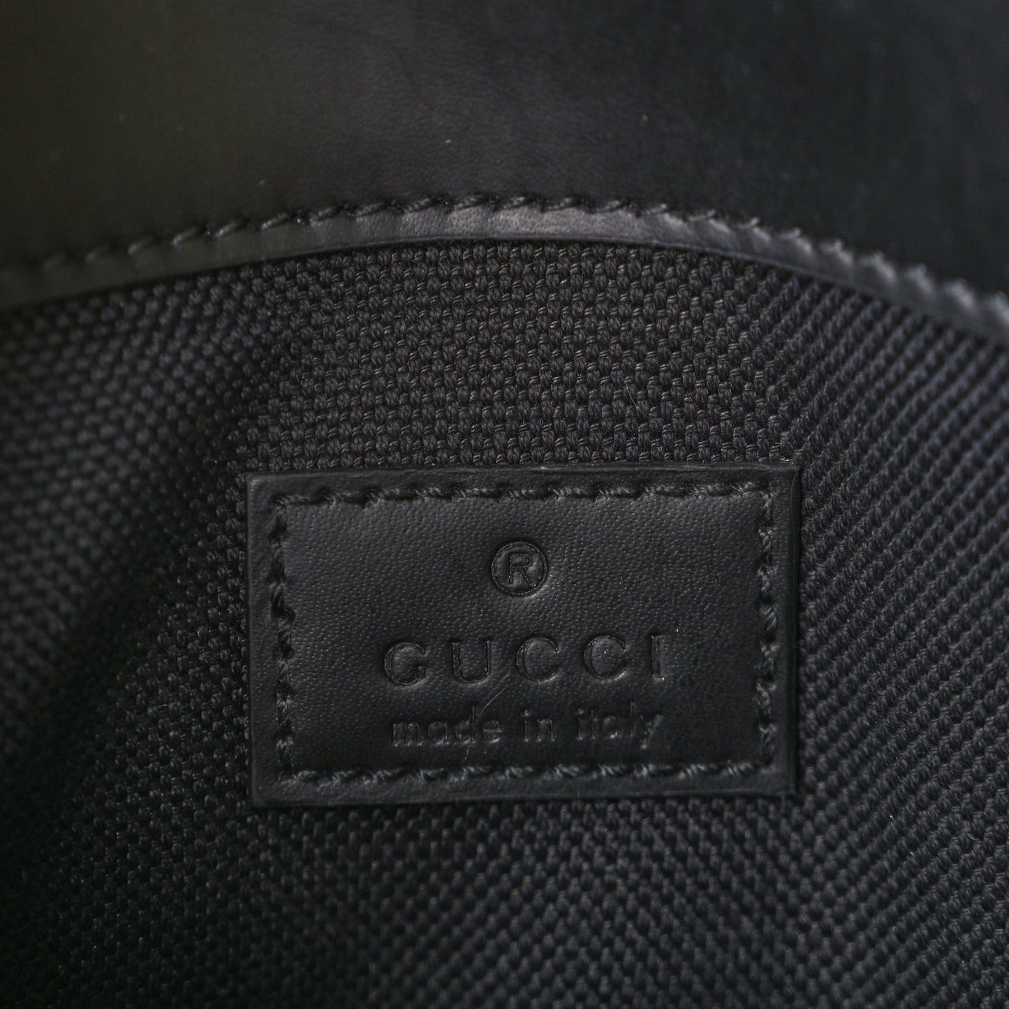 GG Supreme Monogram Web Slim Belt Bag Black Grey