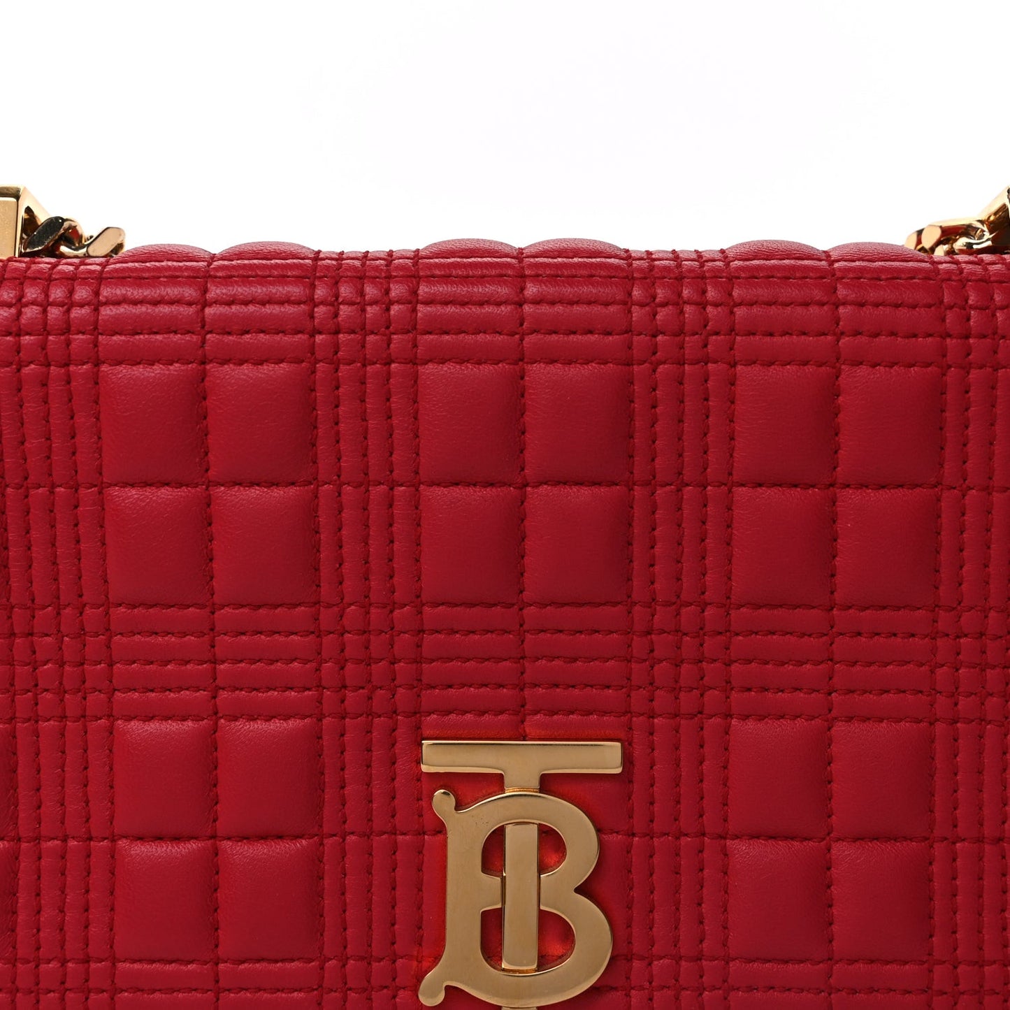 Lambskin Quilted Small Lola Bag Red