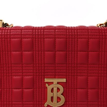 Burberry Lambskin Quilted Small Lola Bag Red 6 of 8