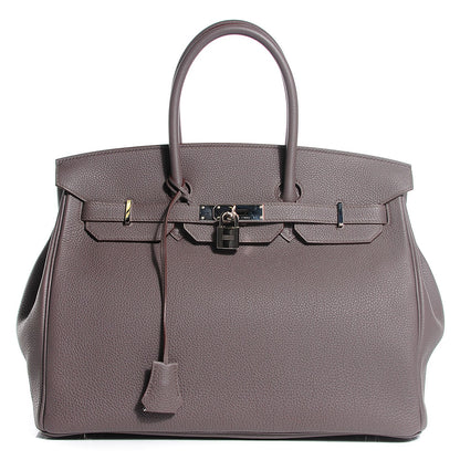 Hermes Togo Birkin 35 Etain 1 of 28