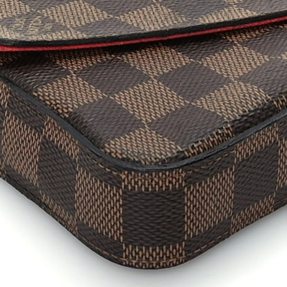 Louis Vuitton Damier Ebene Pochette Felicie Chain Wallet 9 of 10