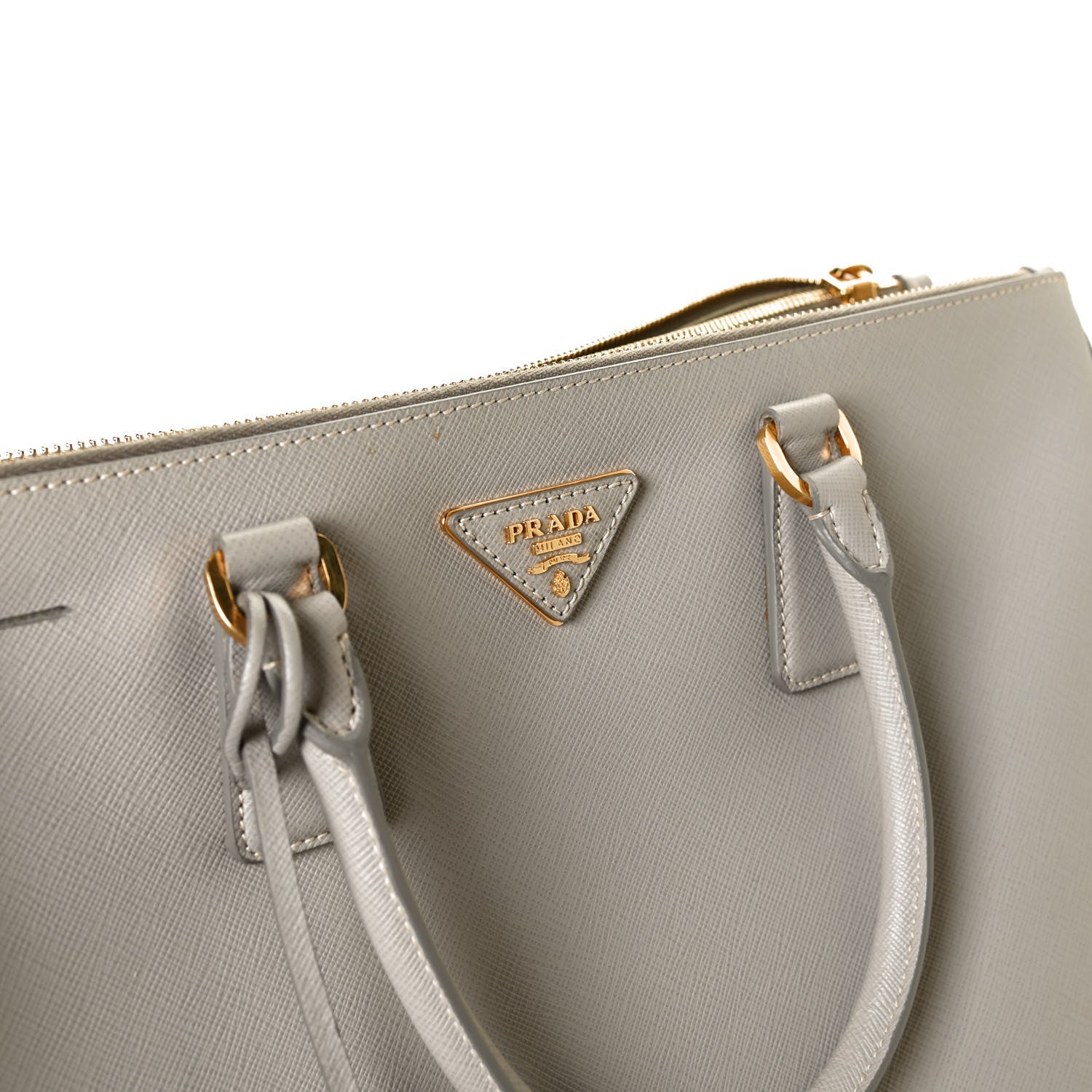 Prada Saffiano Large Galleria Double Zip Tote Pomice 6 of 12