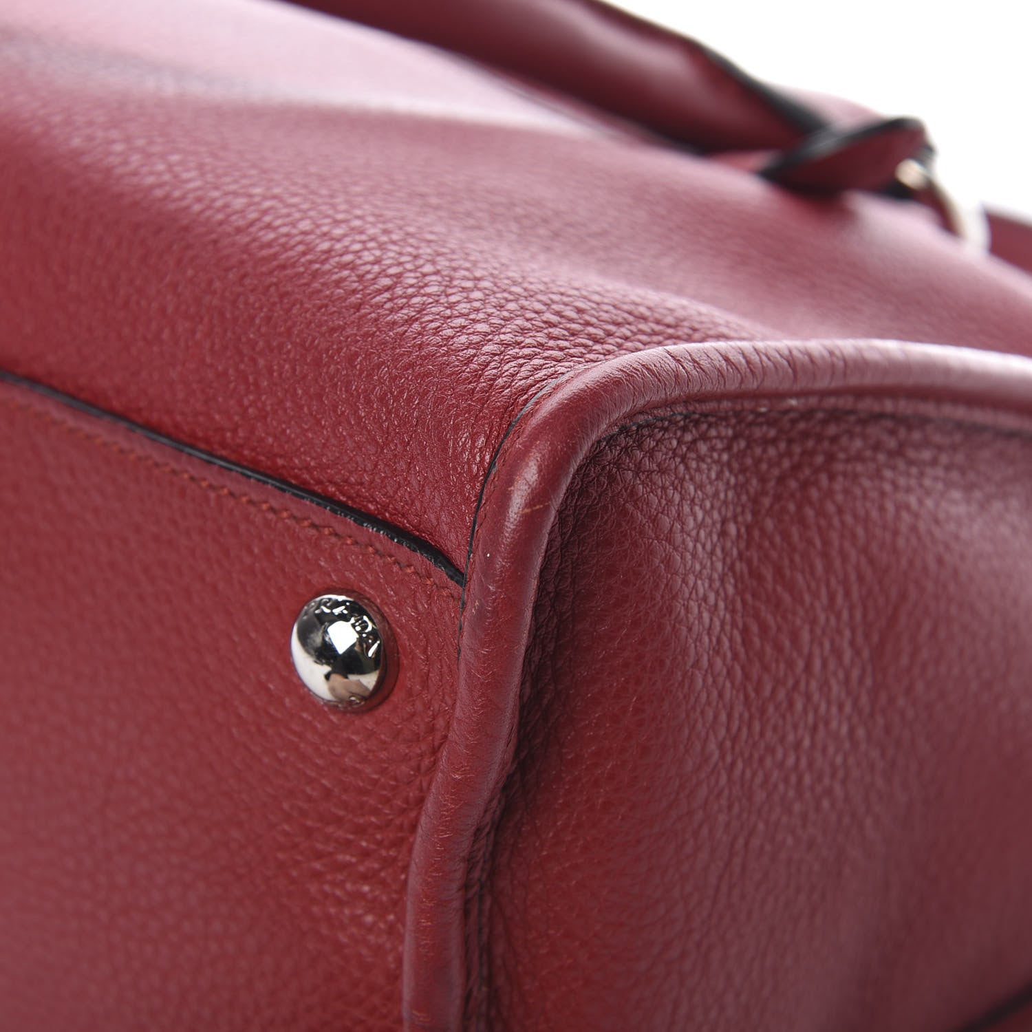 Prada Vitello Phenix Shopping Satchel Rosso 11 of 14