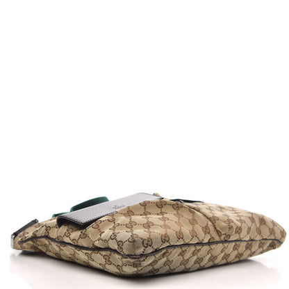 Gucci Monogram Web Medium Double Pocket Messenger Bag Dark Brown 4 of 11