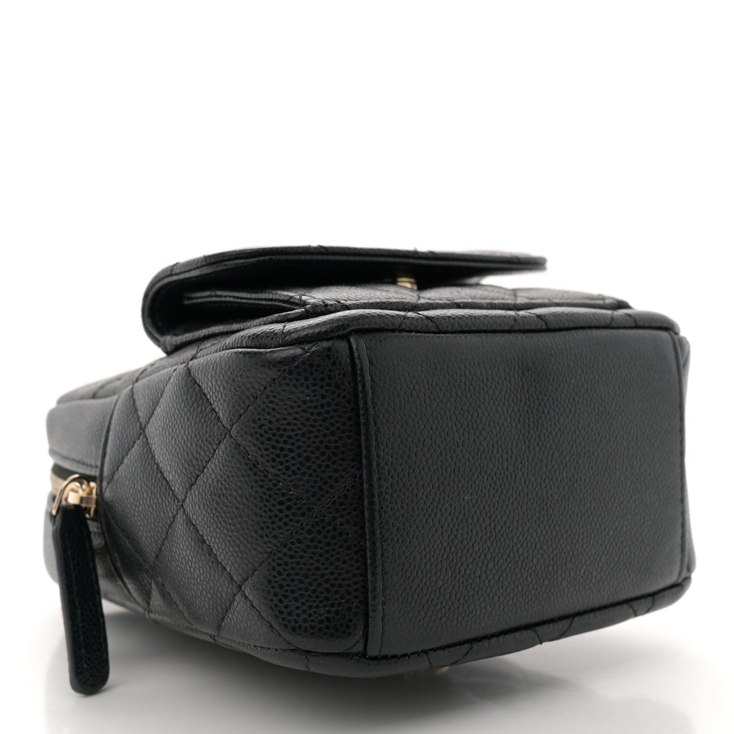 Caviar Quilted CC Mini Classic Backpack Black