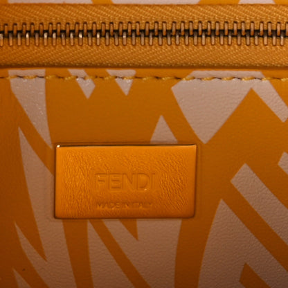 Fendi X SARAH COLEMAN Vitello Liberty Shiny Nappa Plexiglass FF Vertigo Mini Peekaboo Iconic Satchel  Mimosa White 5 of 9