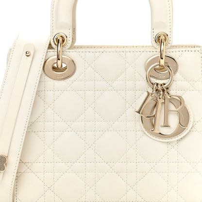 Christian Dior Lambskin Cannage Small Lady Dior White 7 of 11
