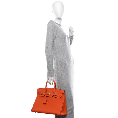 Hermes Togo Birkin 35 Orange 2 of 16