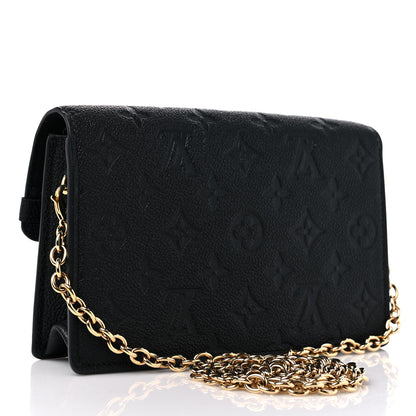 Louis Vuitton Empreinte Vavin Chain Wallet Black 3 of 11