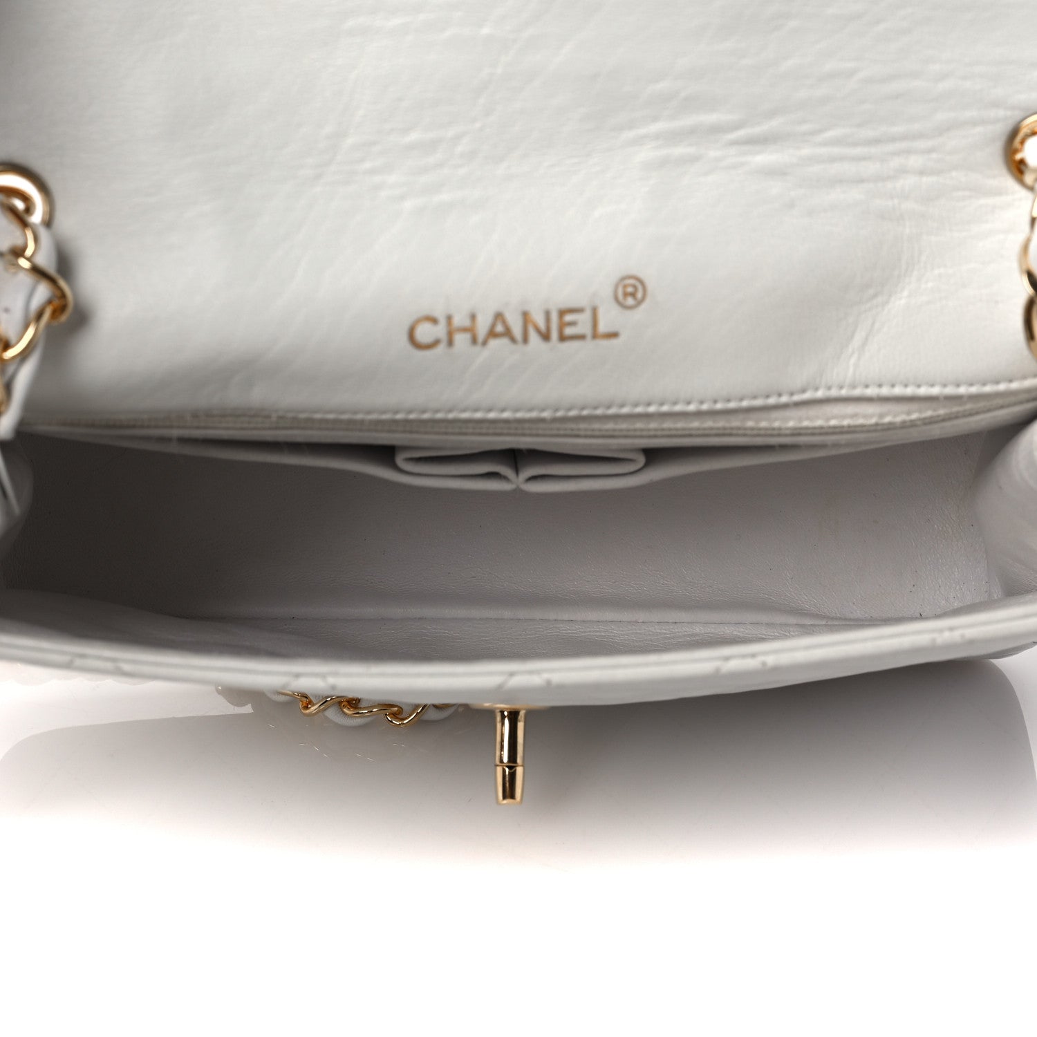 Chanel Lambskin Quilted Small Single Flap White 5 of 8