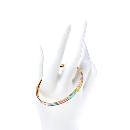 Hermes Enamel Printed Narrow Bracelet 70 2 of 4