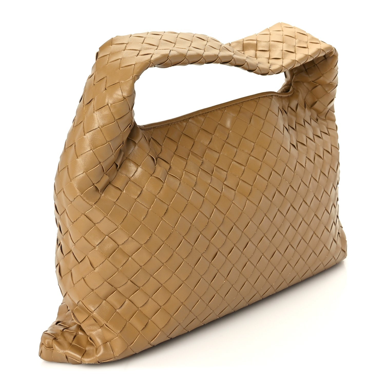 Bottega Veneta Calfskin Intrecciato Small Hop Dark Praline 2 of 8