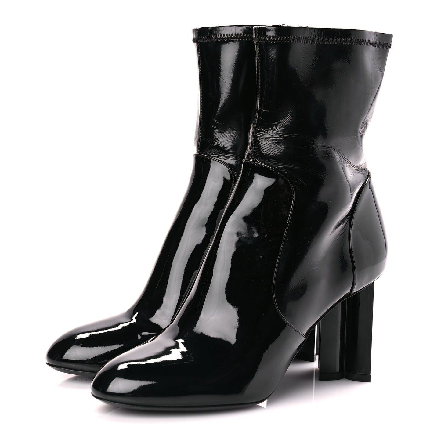 Patent Uniformes Silhouette Ankle Boots 39 Black