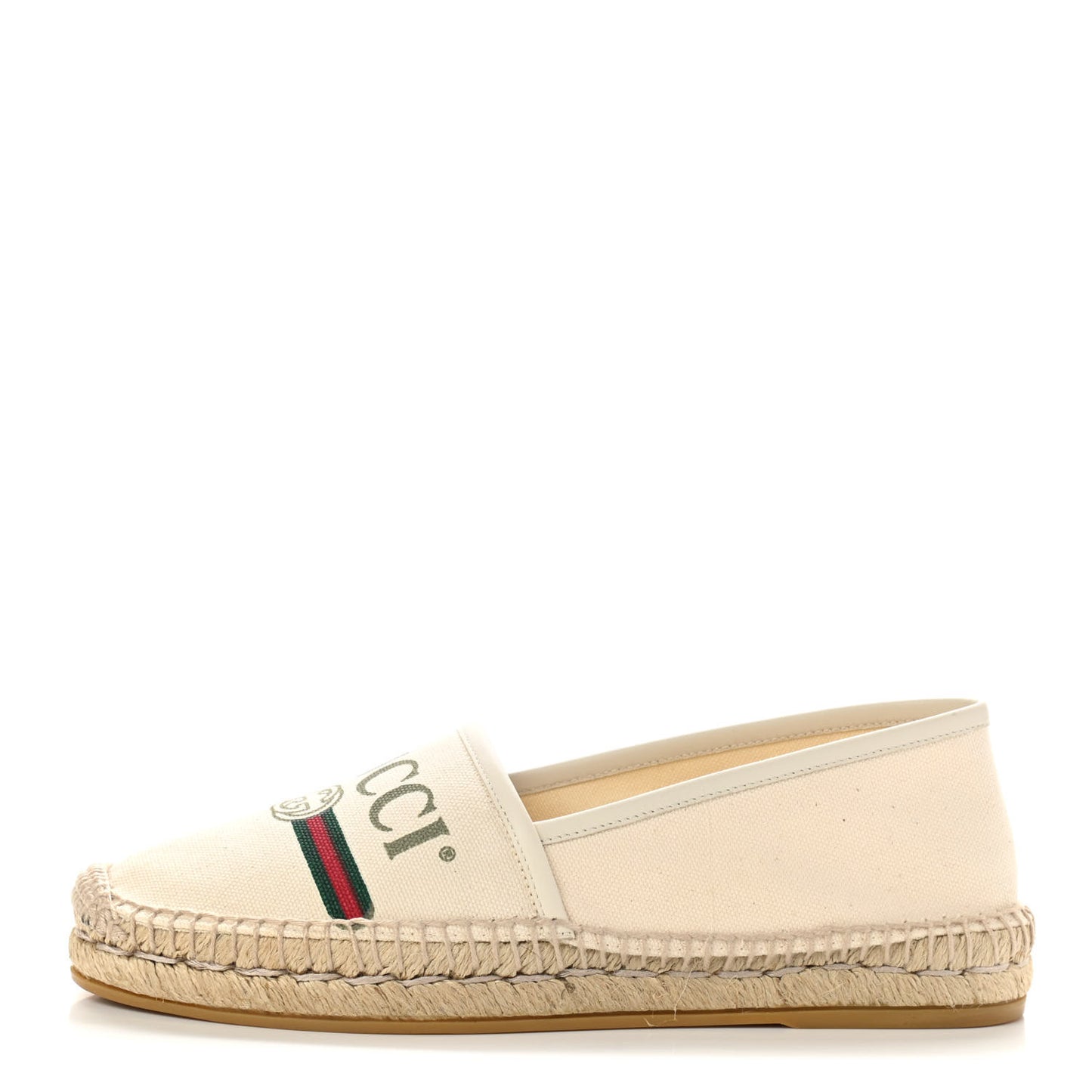 Canvas Logo Espadrilles 37 Greggio White