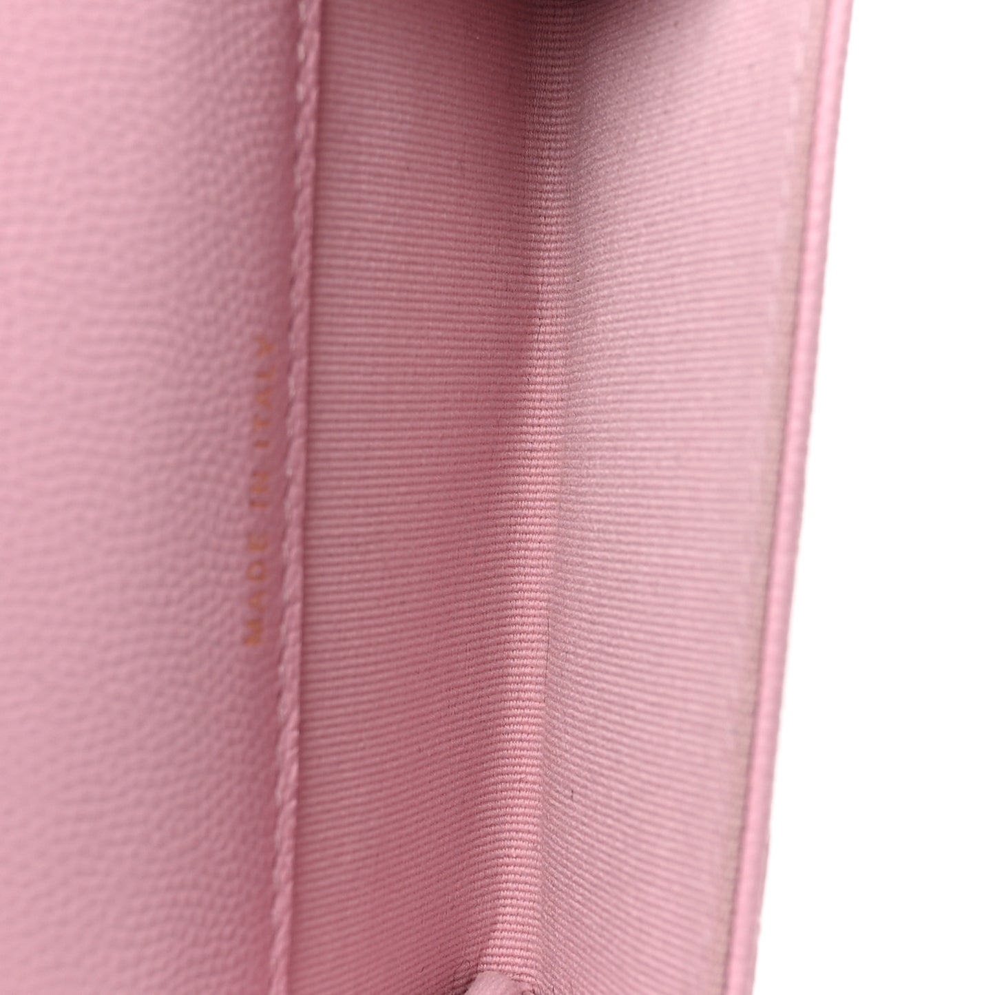 Caviar Quilted CC Flap Card Holder Pink
