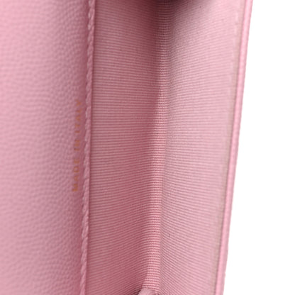 Chanel Caviar Quilted CC Flap Card Holder Pink 5 of 8