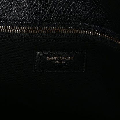 Saint Laurent Grained Calfskin 48H Sac De Jour Duffle Black 8 of 8