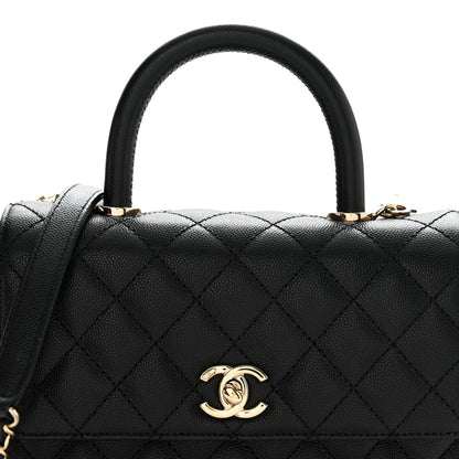 Chanel Caviar Quilted Mini Coco Handle Flap Black 8 of 11